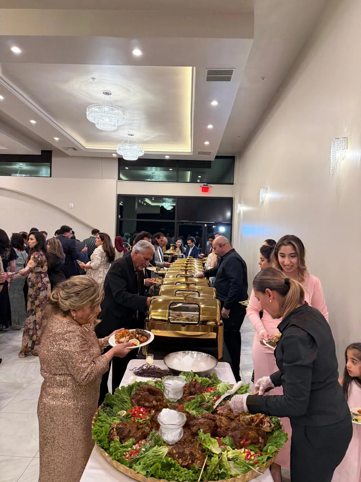 Gourmet catering and dessert display